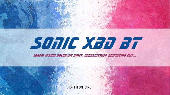 Sonic XBd BT example